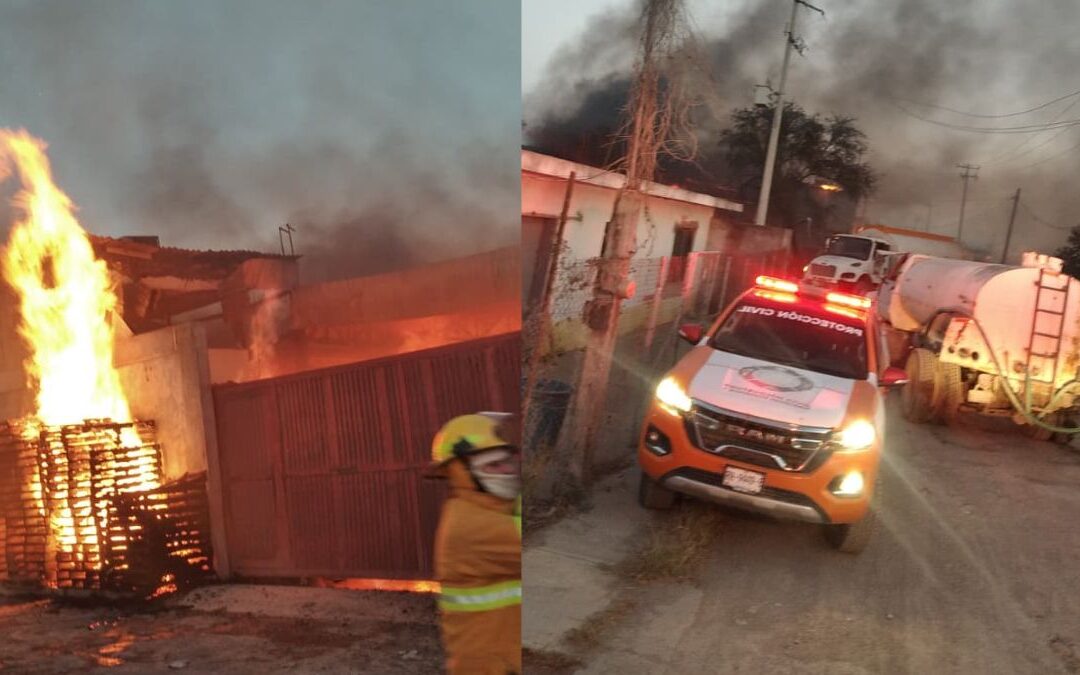 Incendio en Pesquería: Empresa Maderera Consume Toneladas de Madera y Provoca Movilización de Emergencia