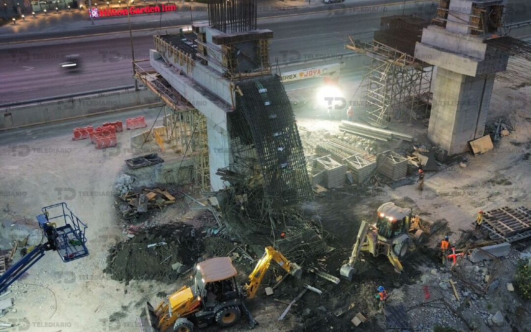 Colapso de la Estructura de la Línea 4 del Metro en Monterrey: Cuatro Lesionados en el Accidente