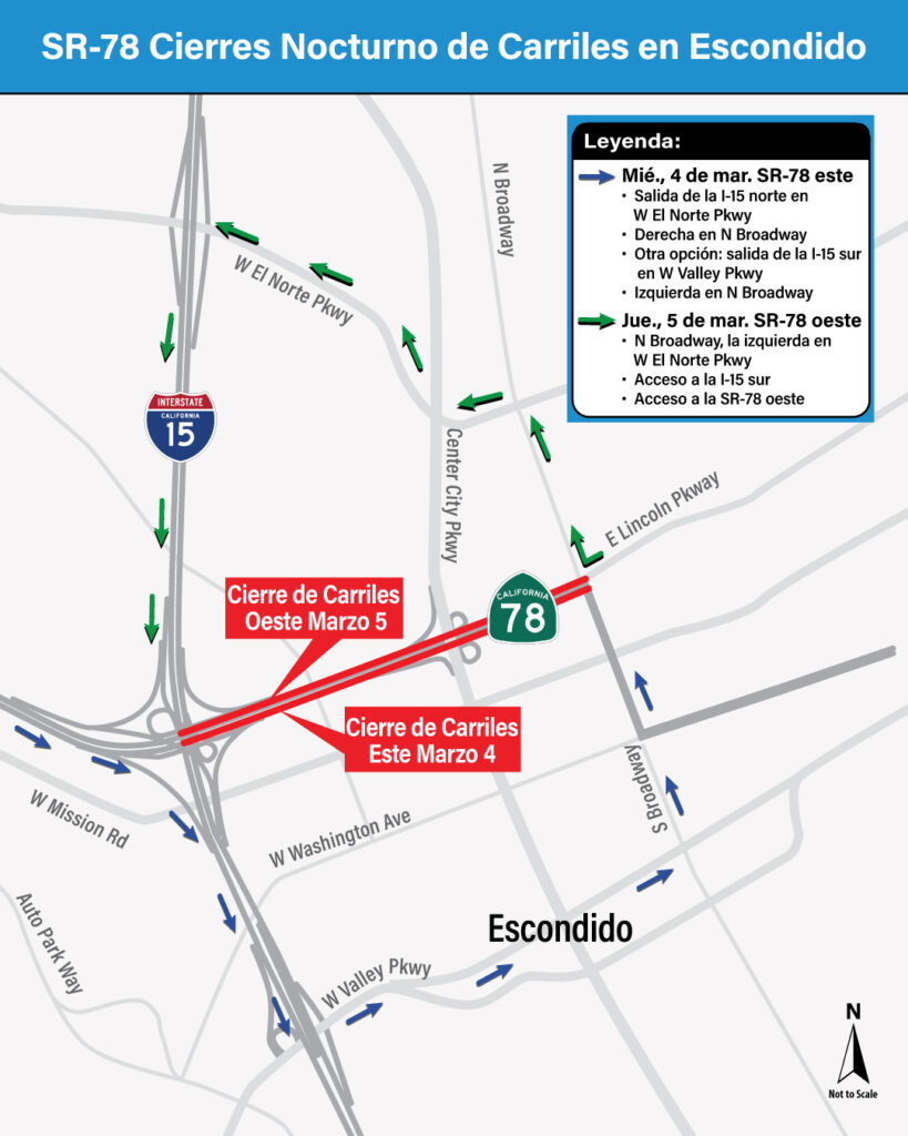 Cierres Nocturnos En La Sr-78 En Escondido Por Mantenimiento Carretero - Noticias Notivalle Cierres Nocturnos En La Sr-78 En Escondido Por Mantenimiento Carretero