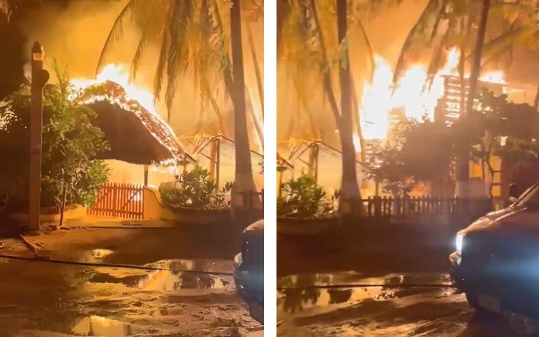 Incendio en Zicatela: Más de 40 cabañas destruidas en Puerto Escondido