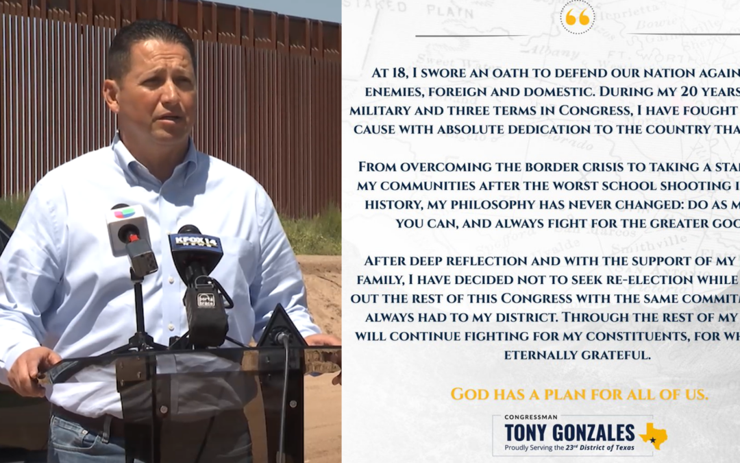 Tony Gonzales Abandona su Candidatura Republicana por Controversia en el Distrito 23 de Texas