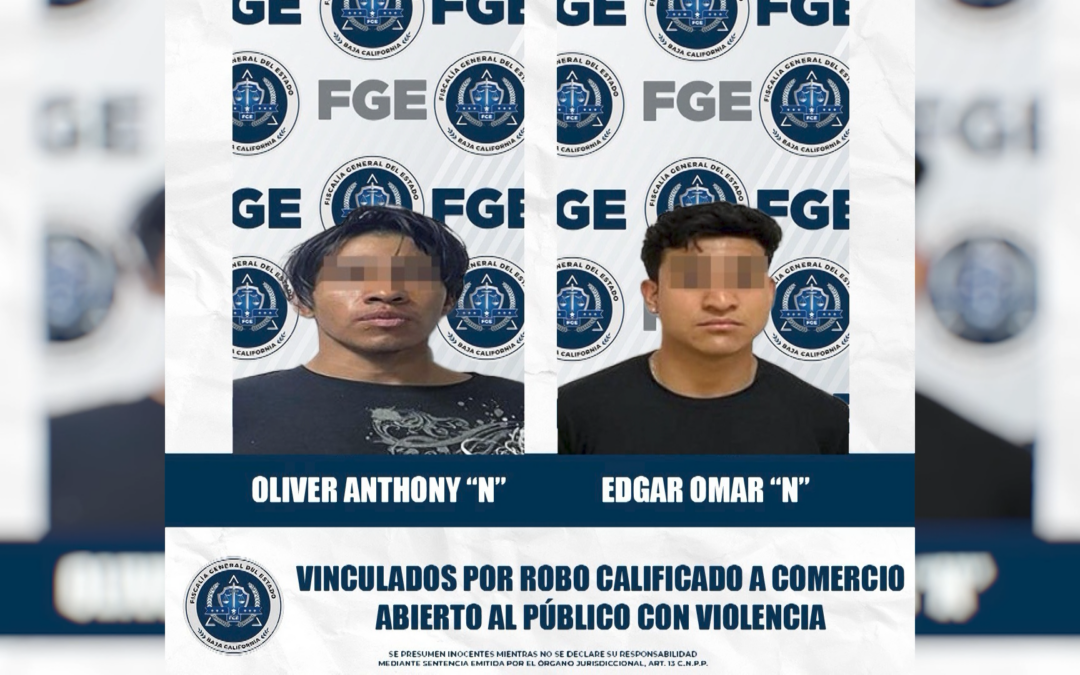 Vinculan a Proceso a Dos Hombres por Robos con Violencia en Tiendas OXXO de Mexicali