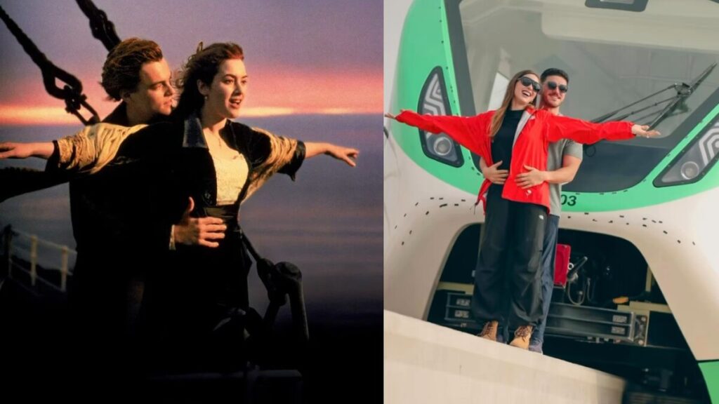 Samuel García Y Mariana Rodríguez Recrean Famosa Escena De Titanic Sobre Un Monorriel - Noticias Notivalle Samuel García Y Mariana Rodríguez Recrean Famosa Escena De Titanic Sobre Un Monorriel