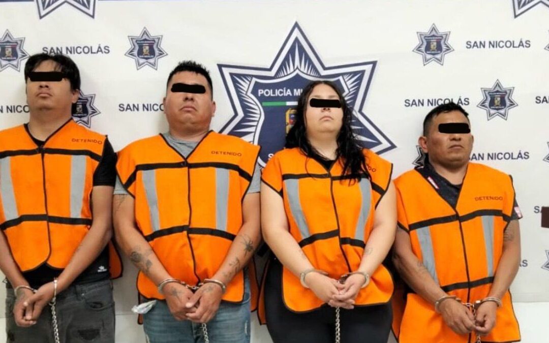 Detención de drogas: Cuatro personas arrestadas en San Nicolás de los Garza con más de 100 dosis