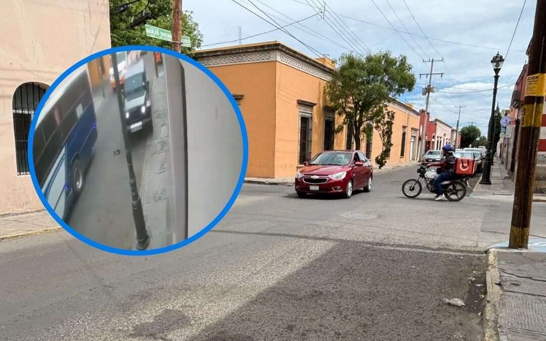 Trágico accidente: VIDEO muestra el atropello de una mujer en el Centro de Durango