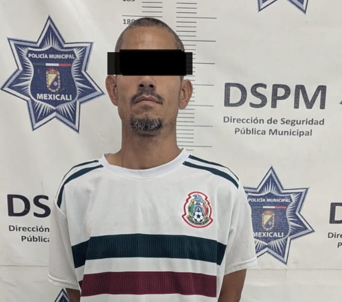 Detención de Mario Alberto N en Mexicali por Homicidio y Portación de Arma Prohibida