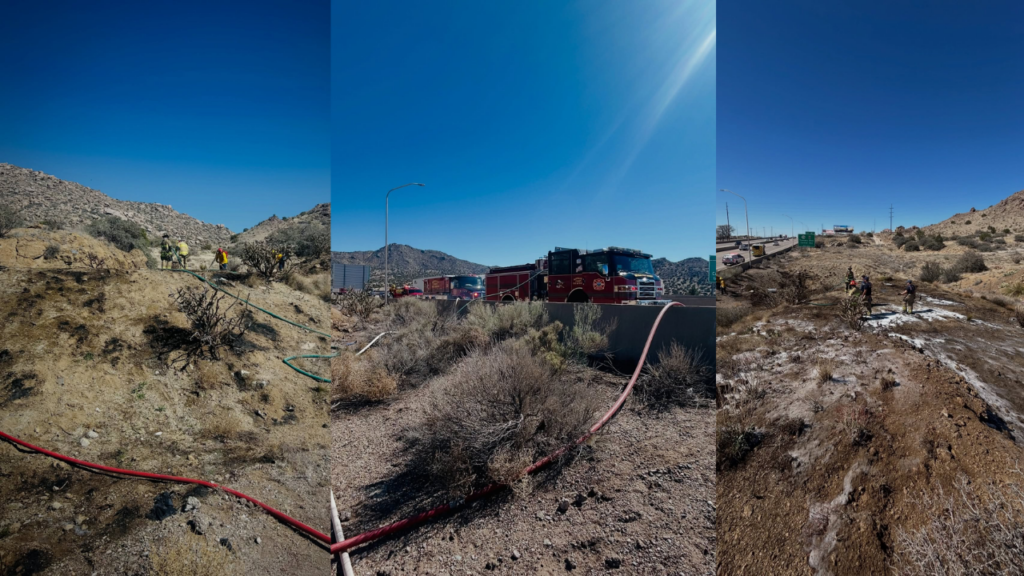 Controlan Incendio De Pastizal En La I-40 Cerca Del Marcador 167 En Albuquerque