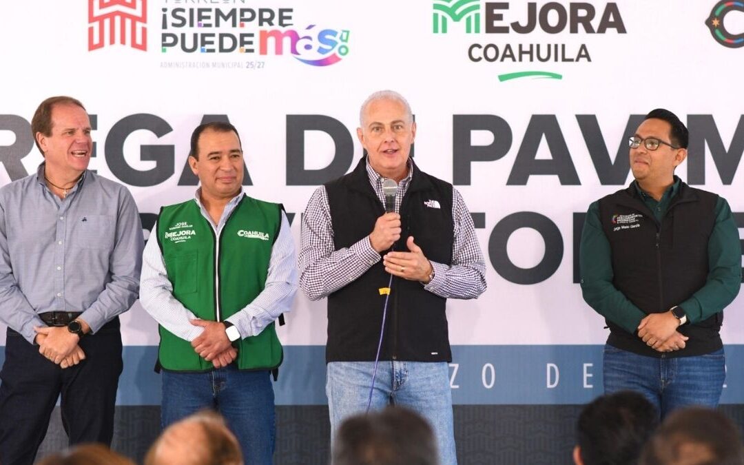 Román Alberto Cepeda González Inaugura la Pavimentación del Bulevar Torreón 2000 y Prolongación Juárez