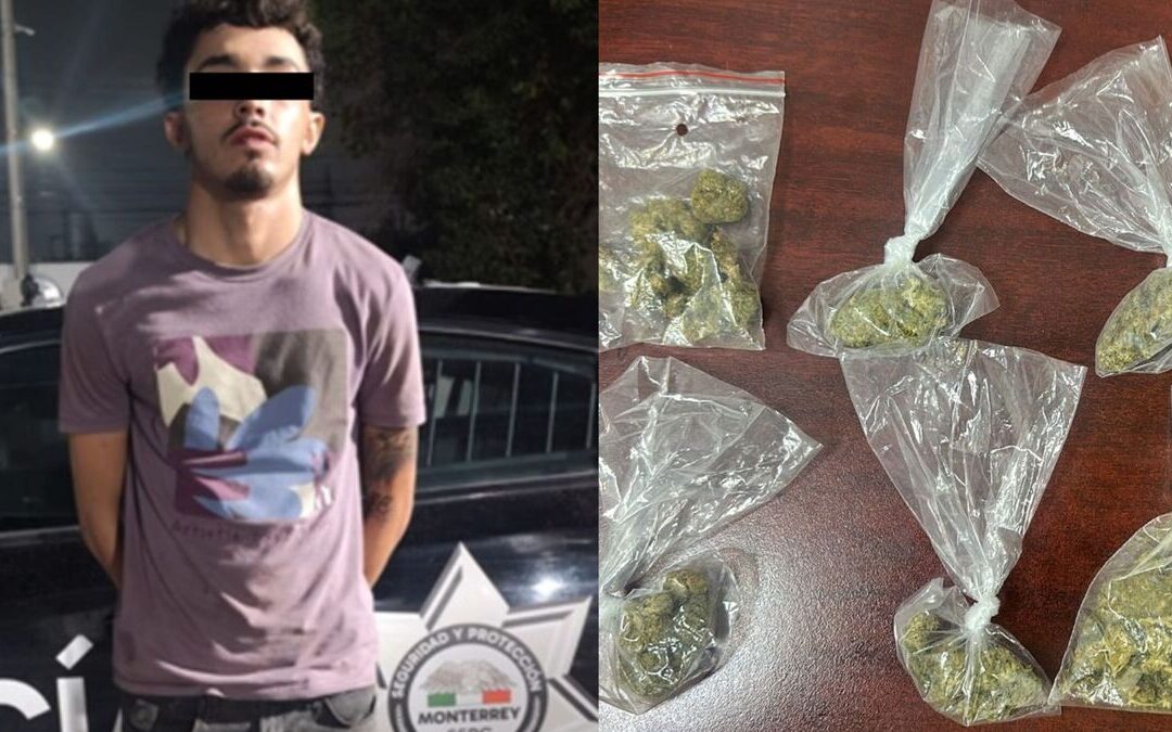Detienen a Hombre en Monterrey por Posesión de Drogas: Ligado a 18 Robos