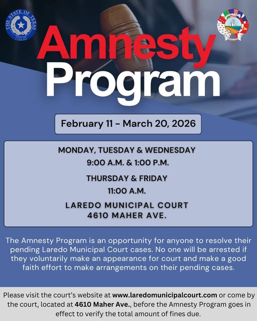 Programa de Amnistía en Laredo: Resuelve Tus Casos Pendientes en el Tribunal Municipal