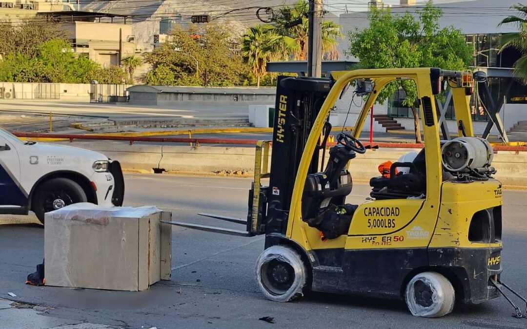 Accidente en San Pedro Garza García: Trabajador Lesionado por Caída de Caja Fuerte de 80 Kilos