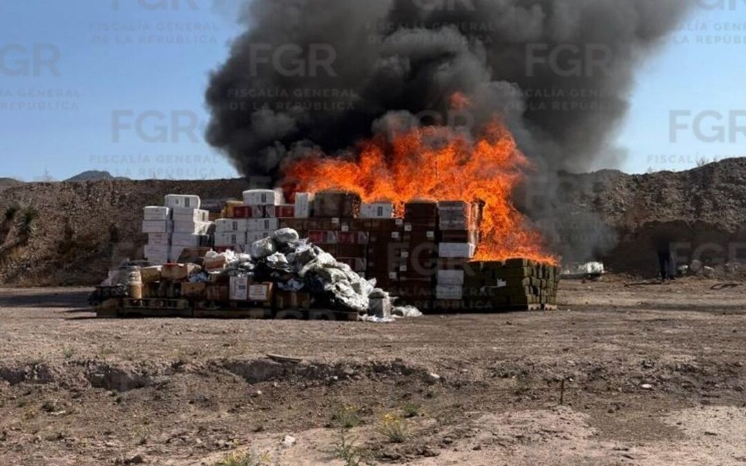 FGR Elimina Más de Una Tonelada de Drogas en Coahuila para Fortalecer la Seguridad