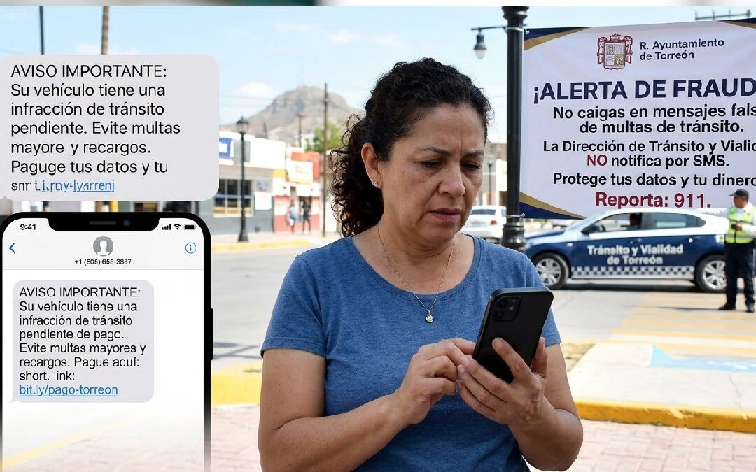 Alerta en Torreón: Estafadores Envían SMS Fraudulentos sobre Multas de Tránsito