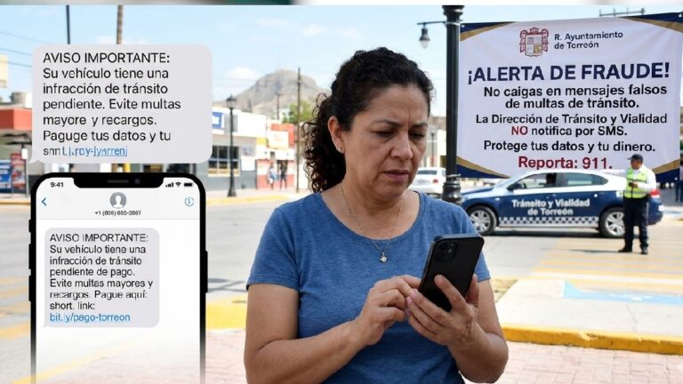 Alerta en Torreón: Estafadores Envían SMS Fraudulentos sobre Multas de Tránsito