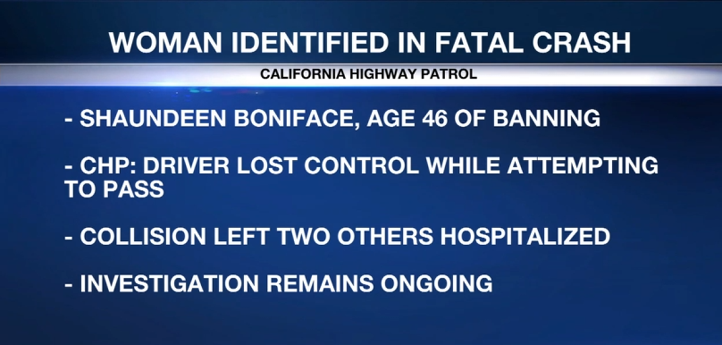 Identifican a la víctima del trágico choque en Cabazon
