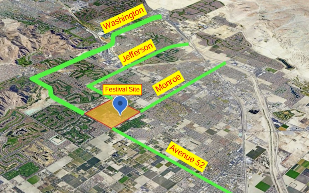 Coachella Valley: obras viales y cierres por festivales afectan el tráfico en Cathedral City, Palm Springs e Indio