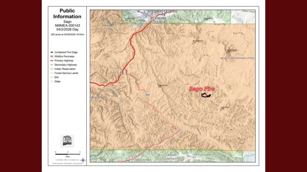 Incendio Sago En Mescalero, Nuevo México: Controlado En Un 75% Y La Lucha Continua - Noticias Notivalle Incendio Sago En Mescalero, Nuevo México: Controlado En Un 75% Y La Lucha Continua