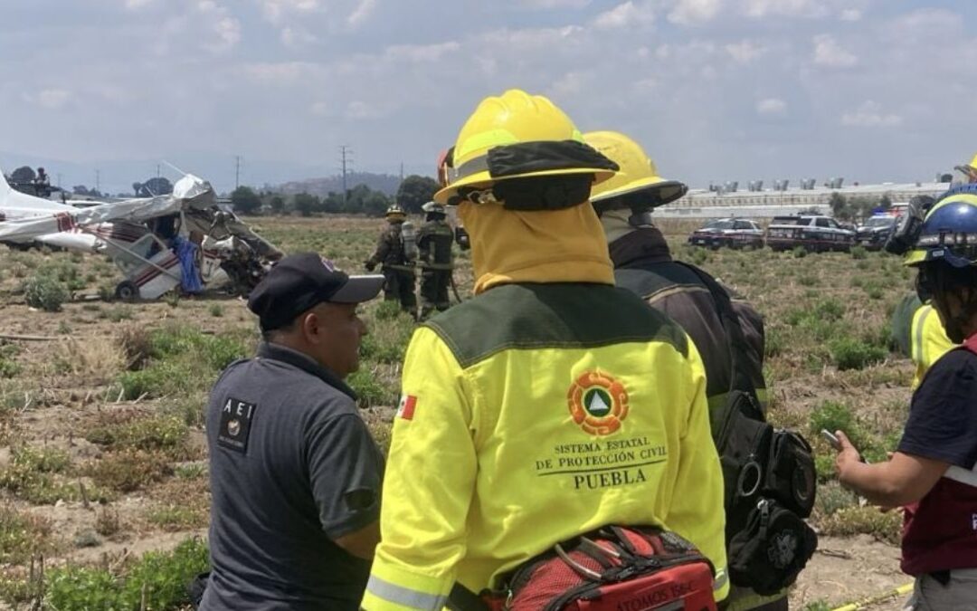 Grave accidente aéreo en Huejotzingo: Avioneta cae y deja tres víctimas