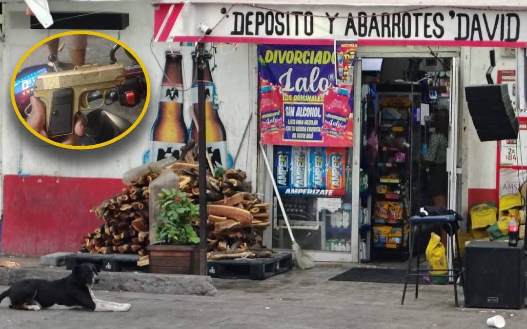 Robo frustrado en Monterrey: Cliente someten a ladrón con pistola de juguete