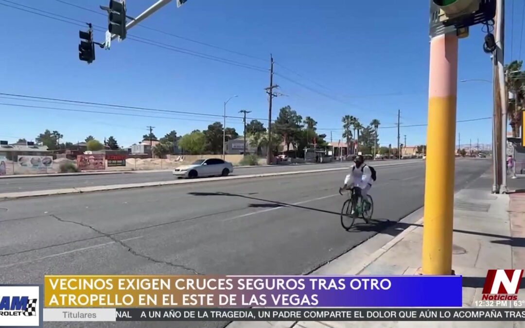 Vecinos Exigen Acción por la Seguridad Vial en Charles y Mojave