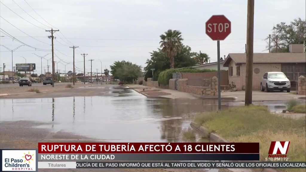 Fuga De Agua En El Paso: Emergencia Destaca La Urgencia De Mejorar Infraestructura