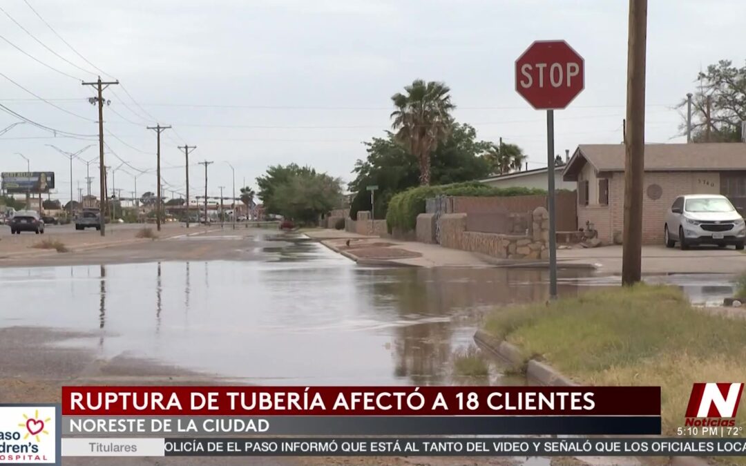 Fuga de Agua en El Paso: Emergencia Destaca la Urgencia de Mejorar Infraestructura