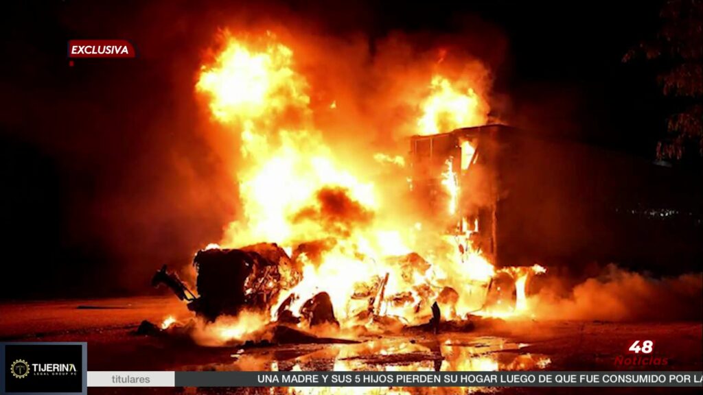 Incendio De Camión En Pharr Desata Operativo En Carretera Veterans