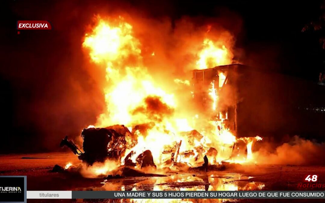 Incendio de Camión en Pharr Desata Operativo en Carretera Veterans