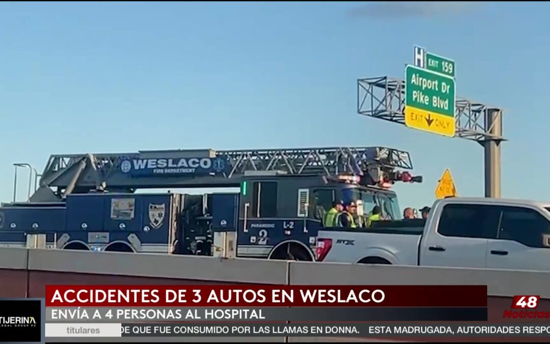 Terrible Accidente en Edinburg Implica a Tres Vehículos en la Expressway 83