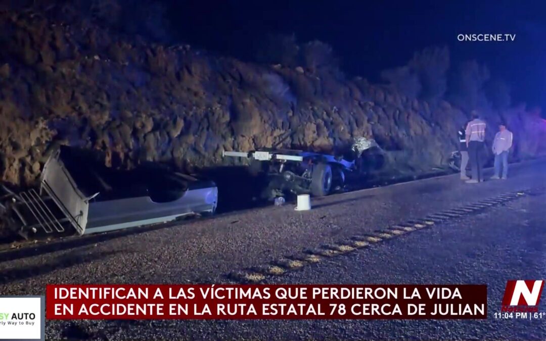 Accidente Mortal en la Ruta Estatal 78 Reaviva Debate Sobre Seguridad Vial en Julian