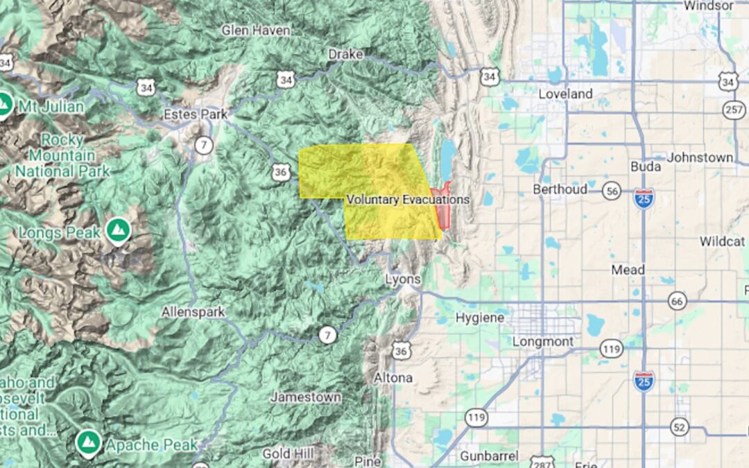 Incendio Forestal en Carter Lake Desata Evacuaciones de Emergencia en Colorado