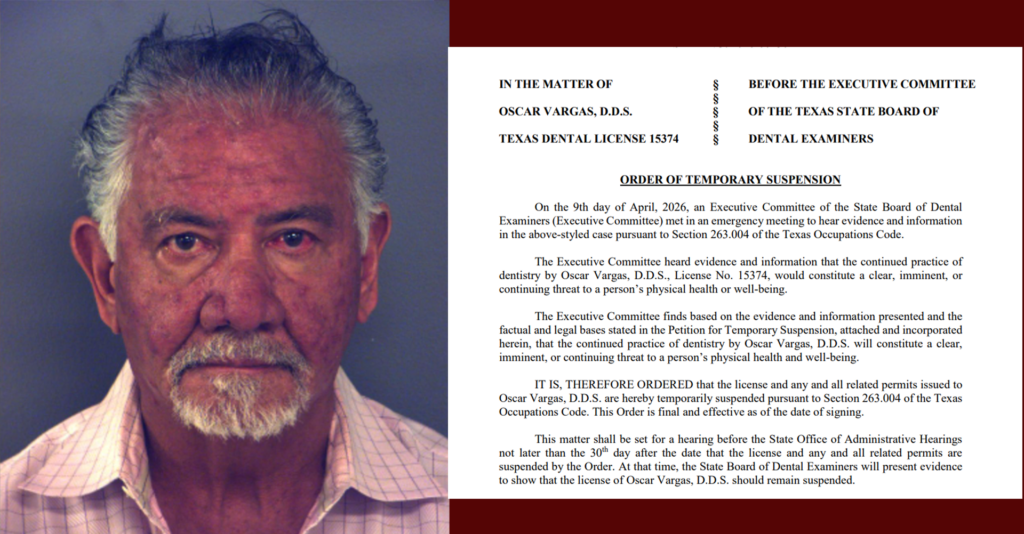 Dentista De El Paso Suspendido Hasta 2027 Por Delitos Sexuales Contra Menor