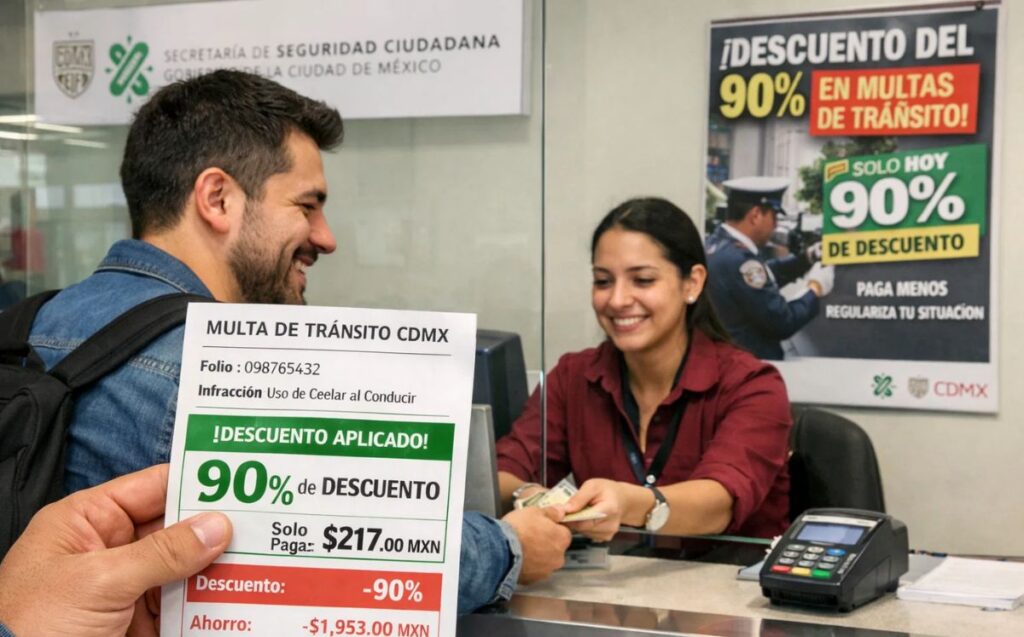 Gobierno De Cdmx: Obtén 90% De Descuento En Multas De Tránsito