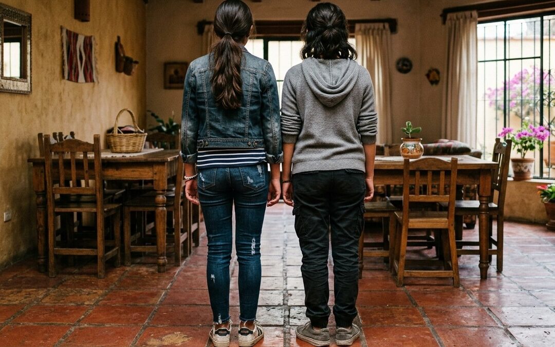 Menores Rescatados en Ejido Trincheras de Parras de la Fuente