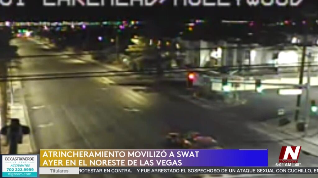Barricada En Las Vegas: Unidades Swat Toman Acción Y Bloquean Tráfico En El Este