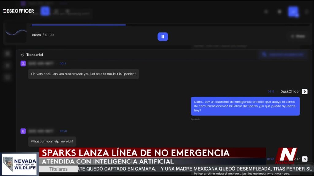 Inteligencia Artificial Revoluciona La Atención Del Departamento De Policía De Sparks