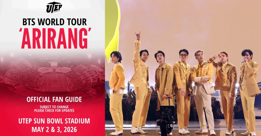 Concierto De Bts En El Sun Bowl Utep: Todo Lo Que Necesitas Saber