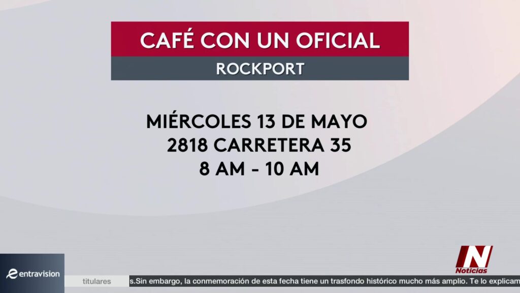 Café Con Un Oficial: Refuerza La Relación Policía-Comunidad En Rockport