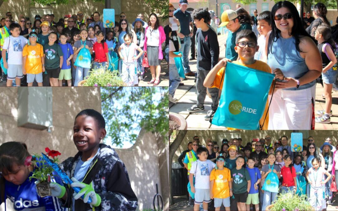 Albuquerque Earth Day: Estudiantes de Lew Wallace y ABQ RIDE Fomentan el Uso del Transporte Público
