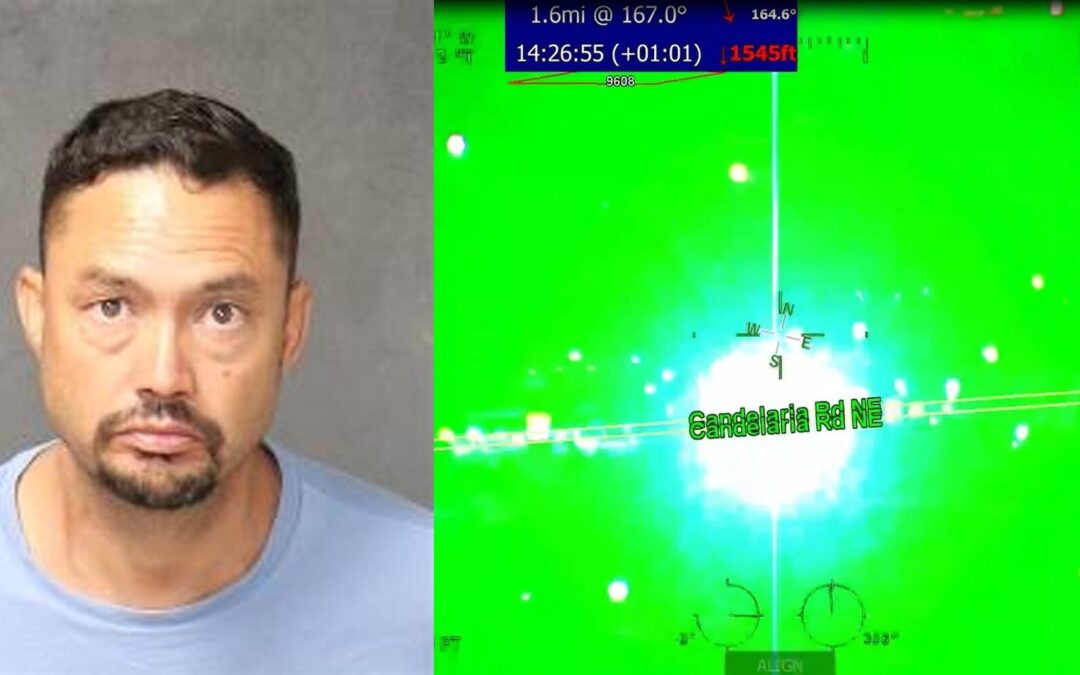 Hombre de Albuquerque enfrenta graves cargos federales por peligroso ataque láser a helicóptero