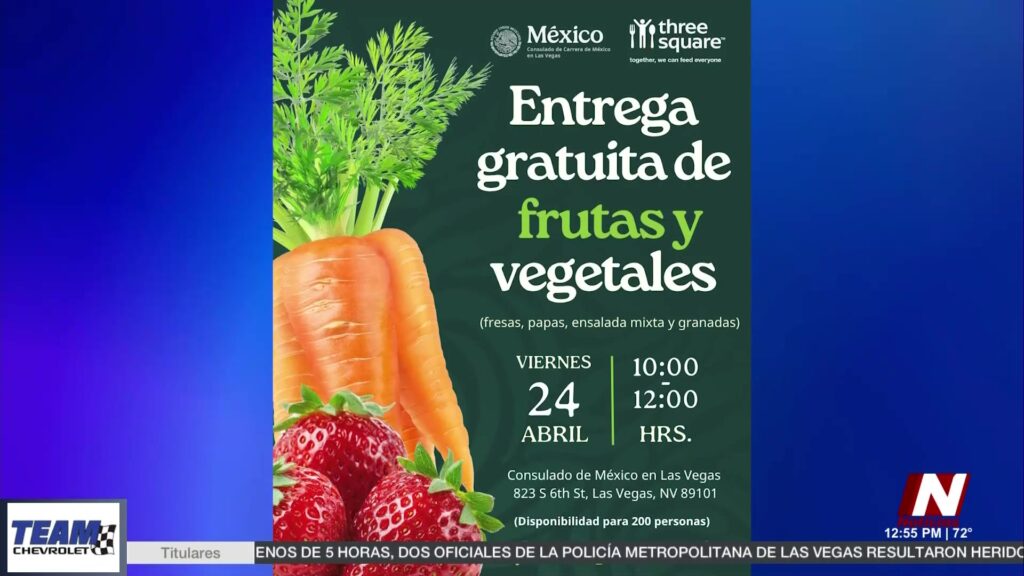 Consulado De México En Las Vegas Refuerza El Apoyo Alimentario Con Frutas Y Verduras Gratuitas