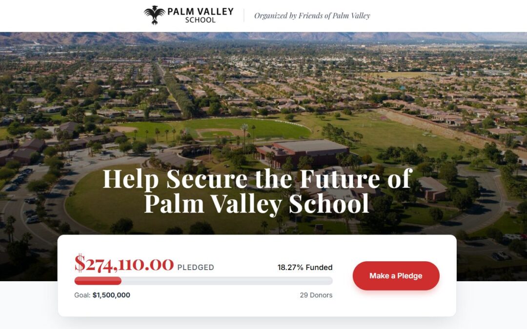 Escuela privada Palm Valley School en Rancho Mirage enfrenta posible bancarrota y lanza campaña para evitar cierre