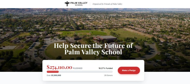 Escuela privada Palm Valley School en Rancho Mirage enfrenta posible bancarrota y lanza campaña para evitar cierre