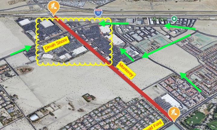Infórmate antes de salir: Conoce el estado de las vías y las obras activas en el Valle de Coachella